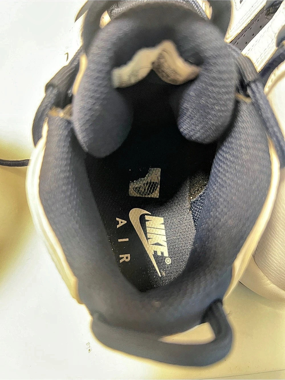 Nike Air More Uptempo Kids High-Top Sneakers White & Blue - Picture 5 of 7